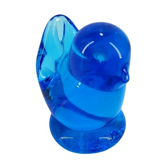 Bluebird of Happiness Leo Ward Figurine Paperweight Art Glass Terra Studios 1995 - Picture 1 of 9